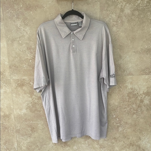 Vintage Ping Polo Shirt Short Sleeve Pacific Golf Country Club Cotton Size XXL - Picture 2 of 12